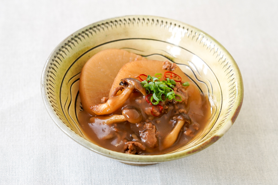 大根の挽肉あんかけ